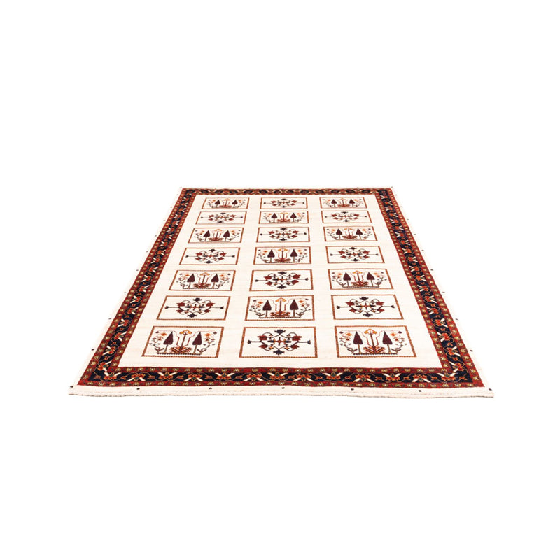 Gabbeh Teppich - Perser - 210 x 154 cm - creme