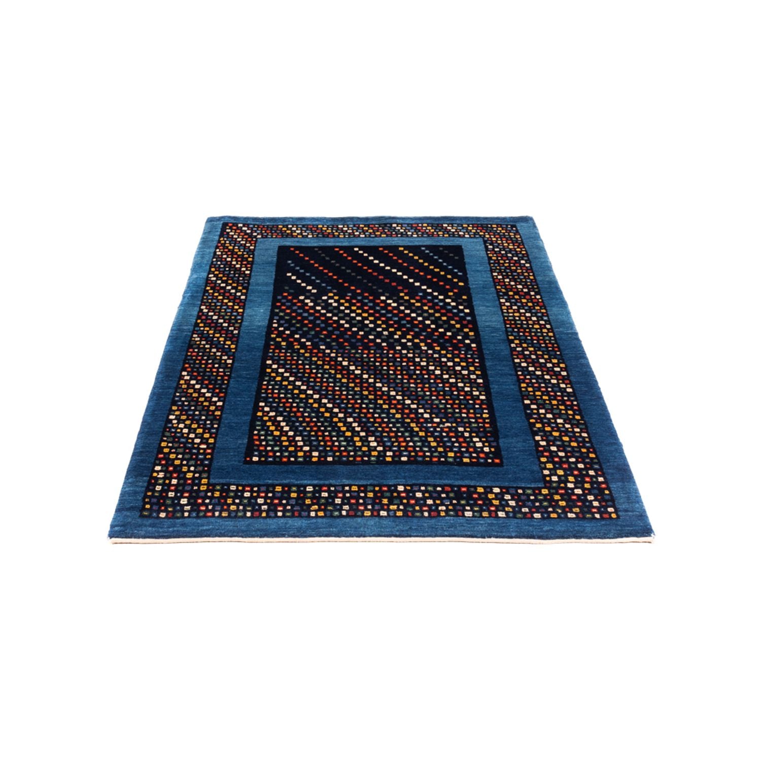 Gabbeh Teppich - Perser - 150 x 100 cm - blau