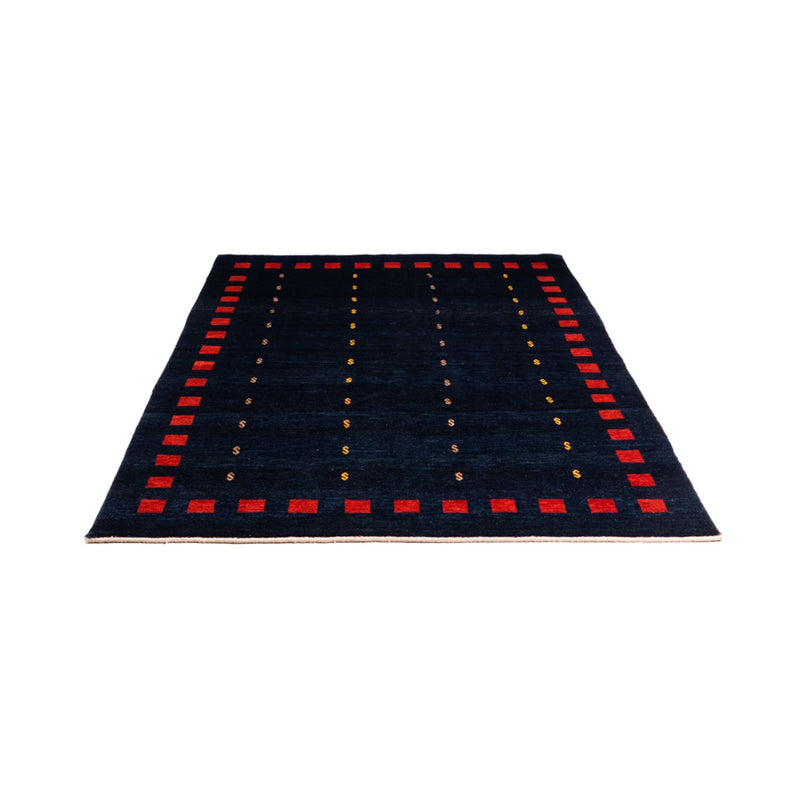Gabbeh Teppich - Perser - 200 x 146 cm - dunkelblau