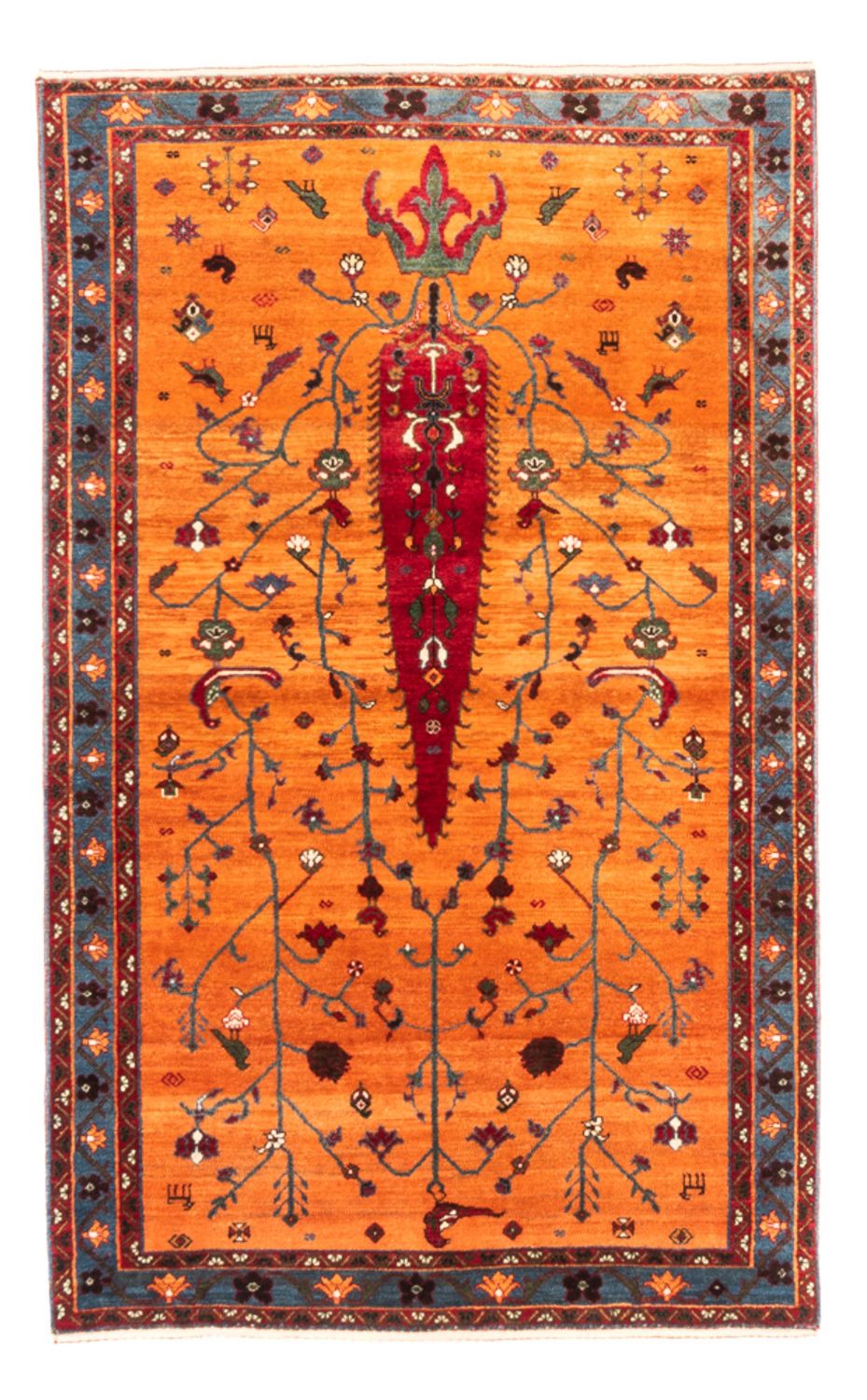 Gabbeh Teppich - Perser - 155 x 100 cm - gold