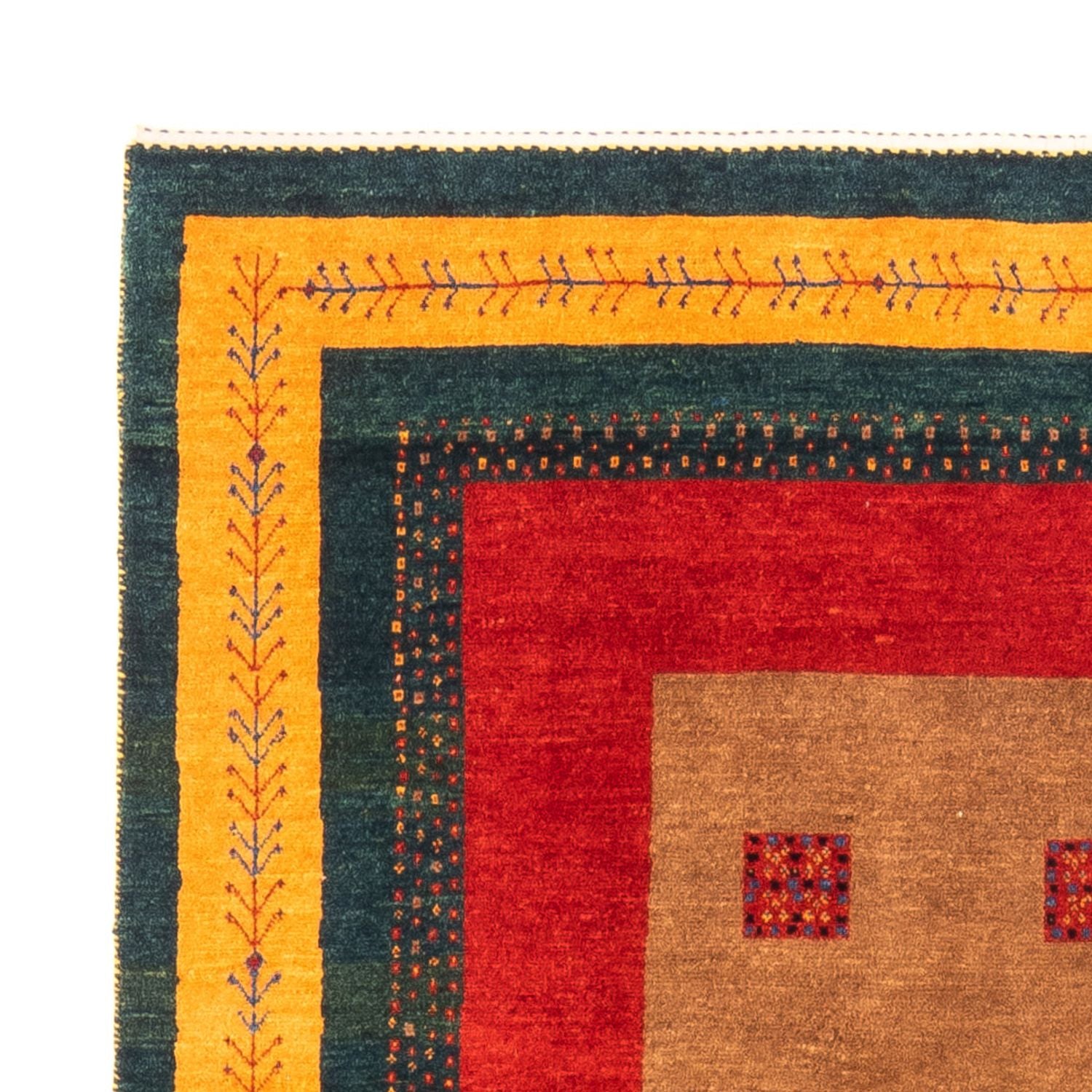 Gabbeh Teppich - Perser - 197 x 155 cm - mehrfarbig