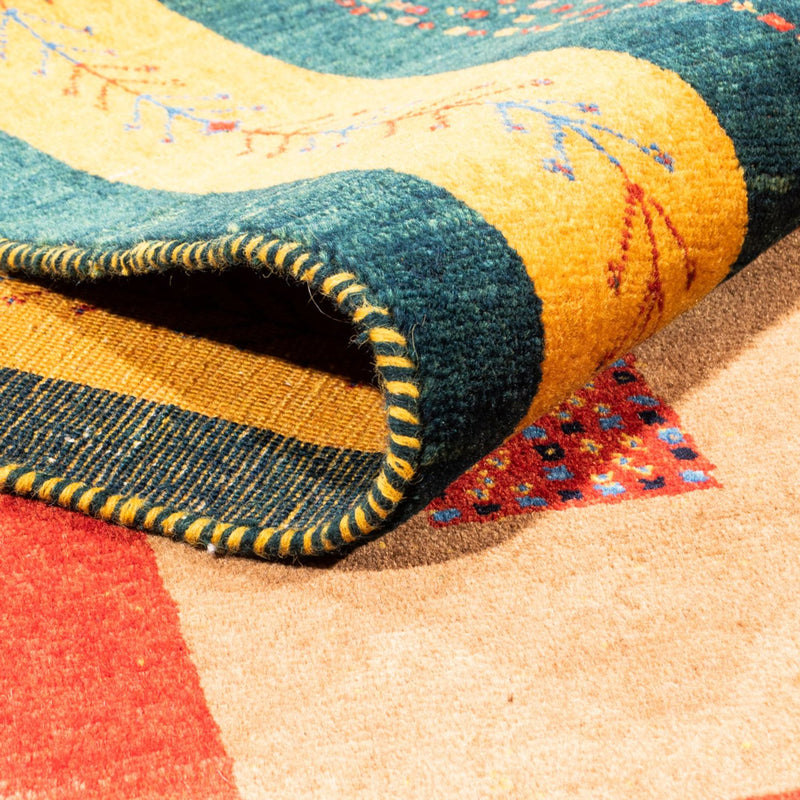 Gabbeh Teppich - Perser - 197 x 155 cm - mehrfarbig