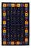 Gabbeh Teppich - Perser - 152 x 102 cm - dunkelblau