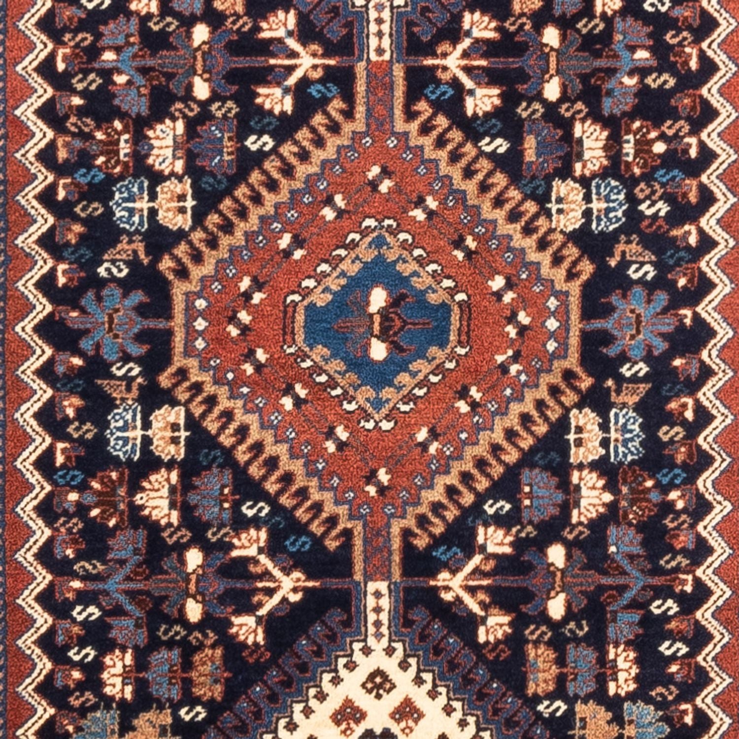 Läufer Perser - Nomadic - 290 x 80 cm - dunkelblau
