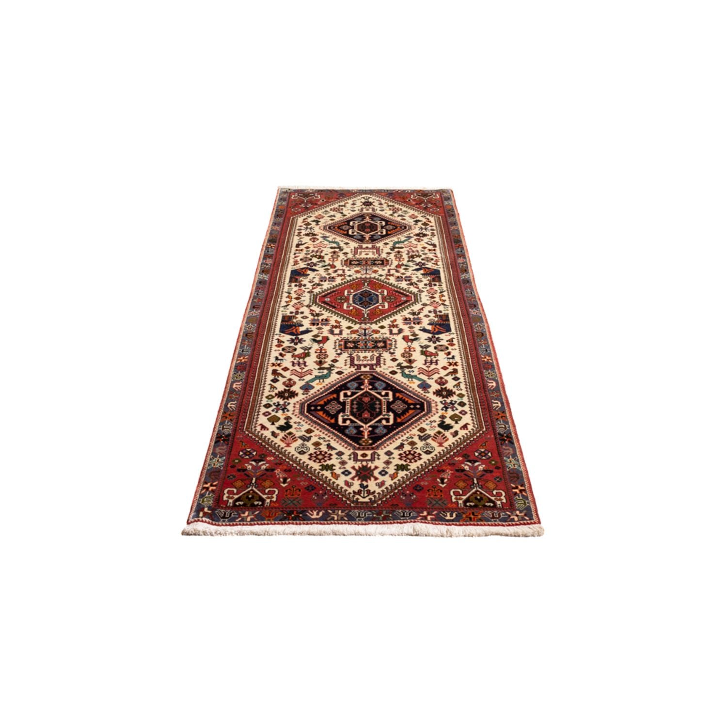 Läufer Perser - Nomadic - 250 x 77 cm - creme