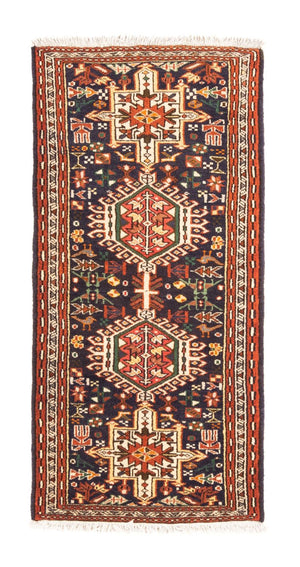 Perserteppich - Nomadic - 146 x 70 cm - dunkelblau