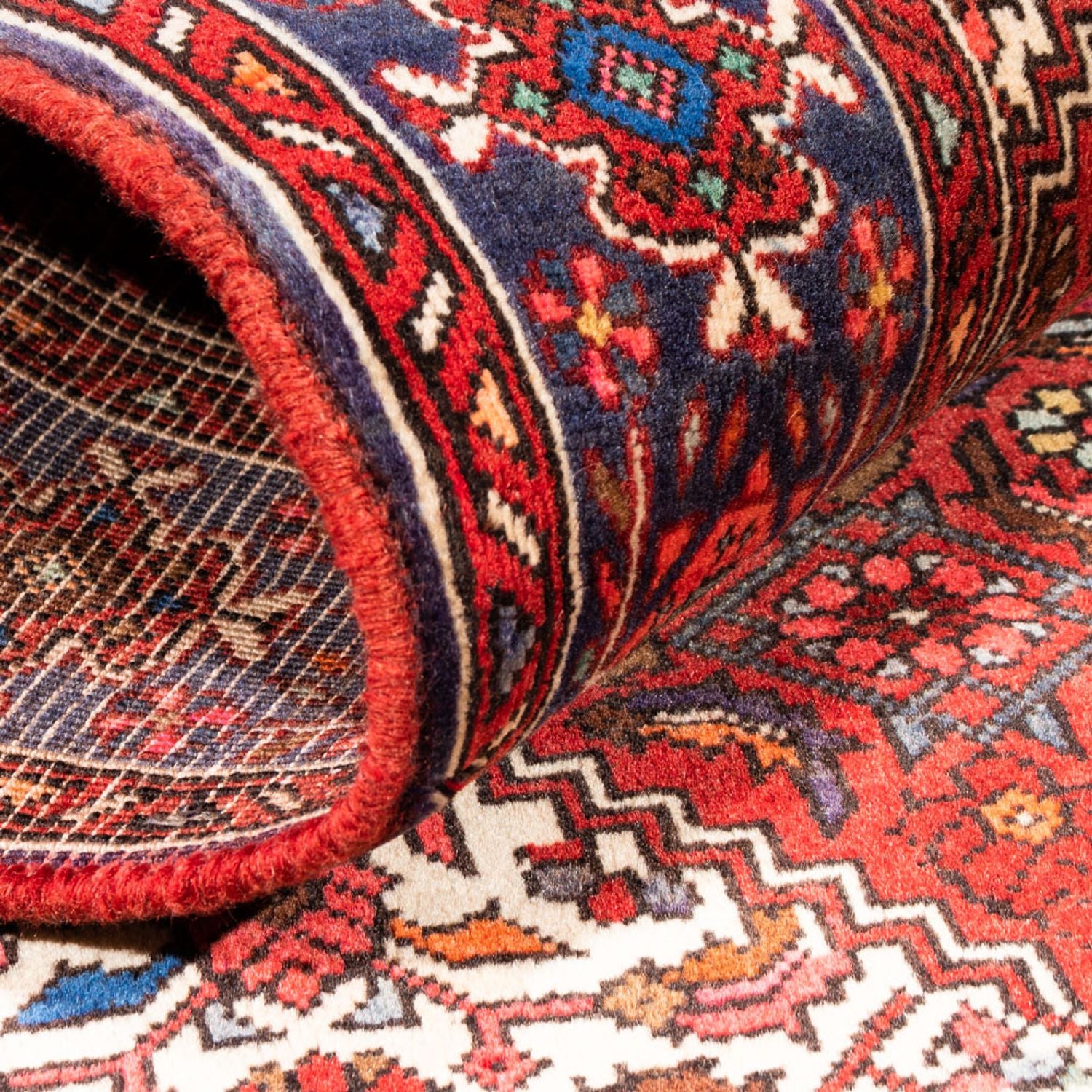 Perserteppich - Nomadic - 150 x 98 cm - rot