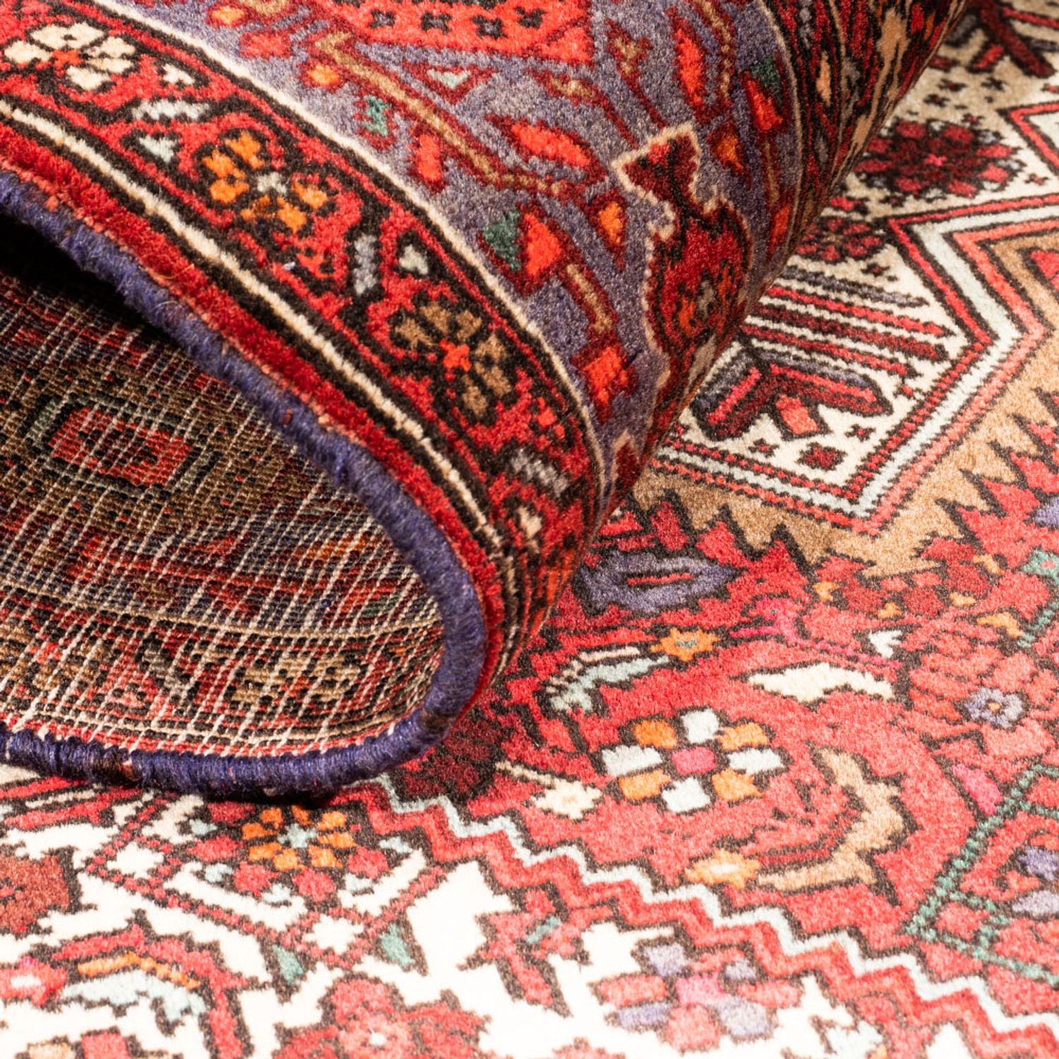 Perserteppich - Nomadic - 152 x 102 cm - rot