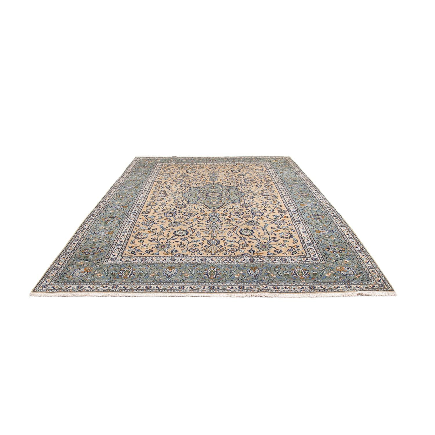 Perserteppich - Keshan - 344 x 245 cm - taupe