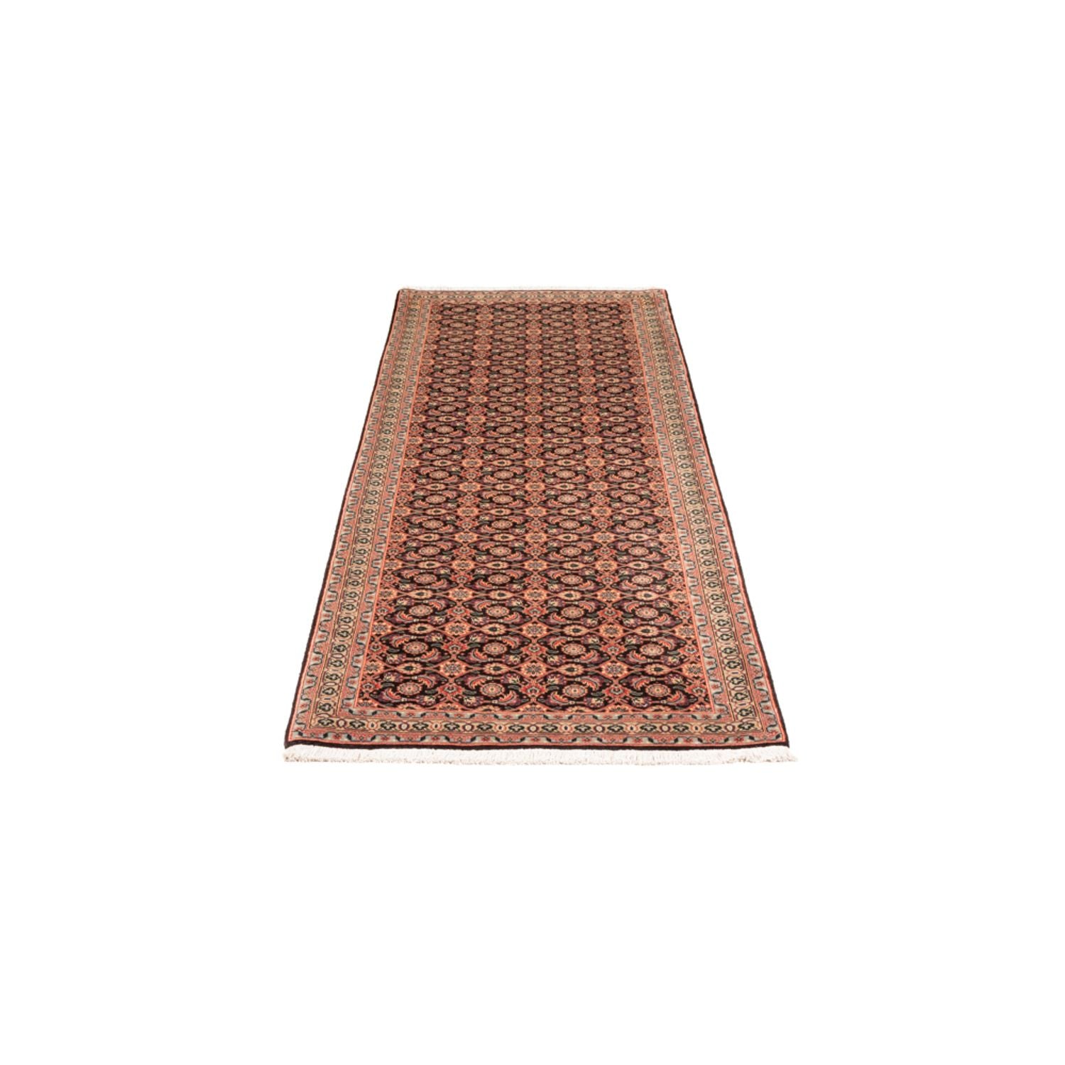Läufer Perser - Täbriz - Royal - 200 x 68 cm - dunkelblau