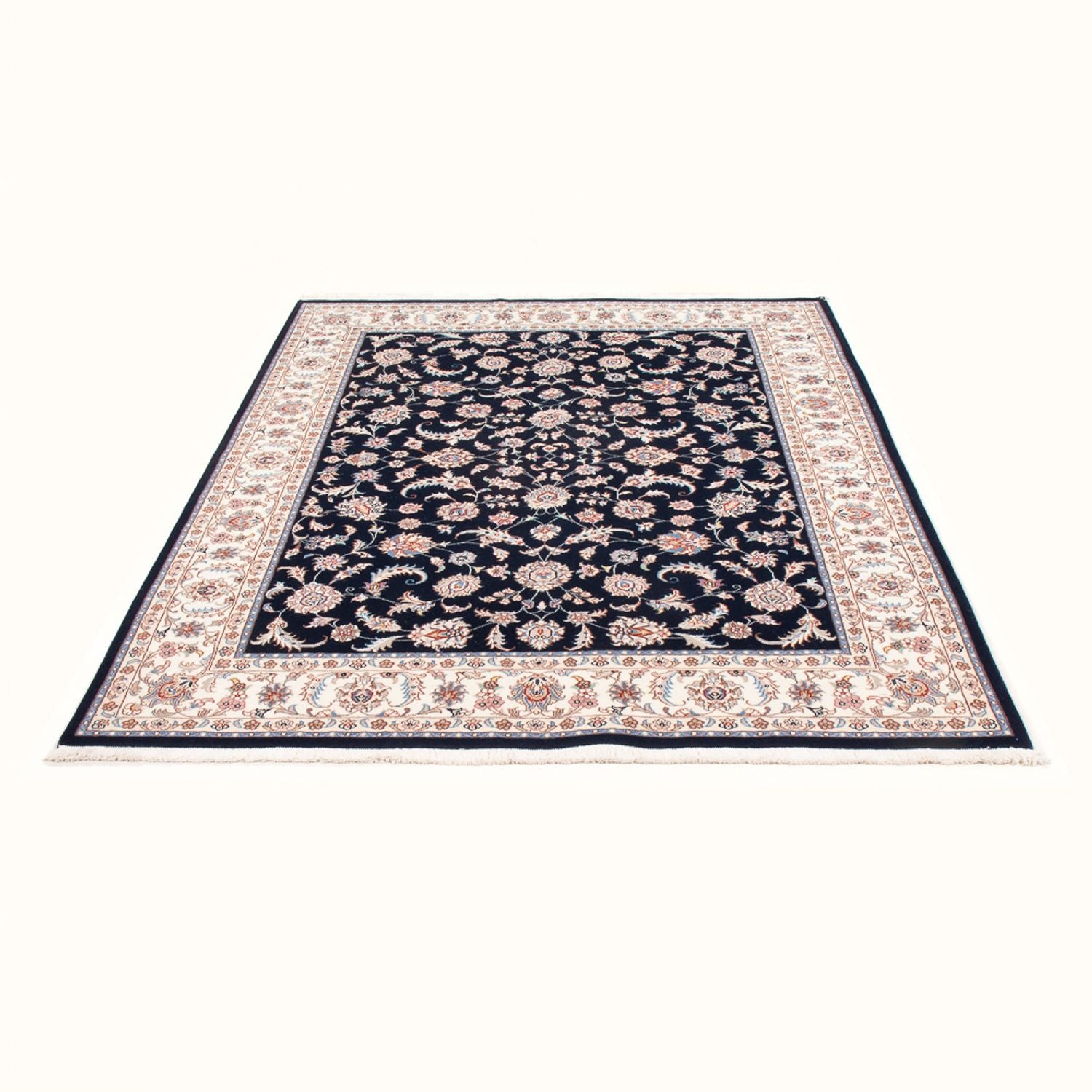 Perserteppich - Täbriz - Royal - 200 x 150 cm - dunkelblau