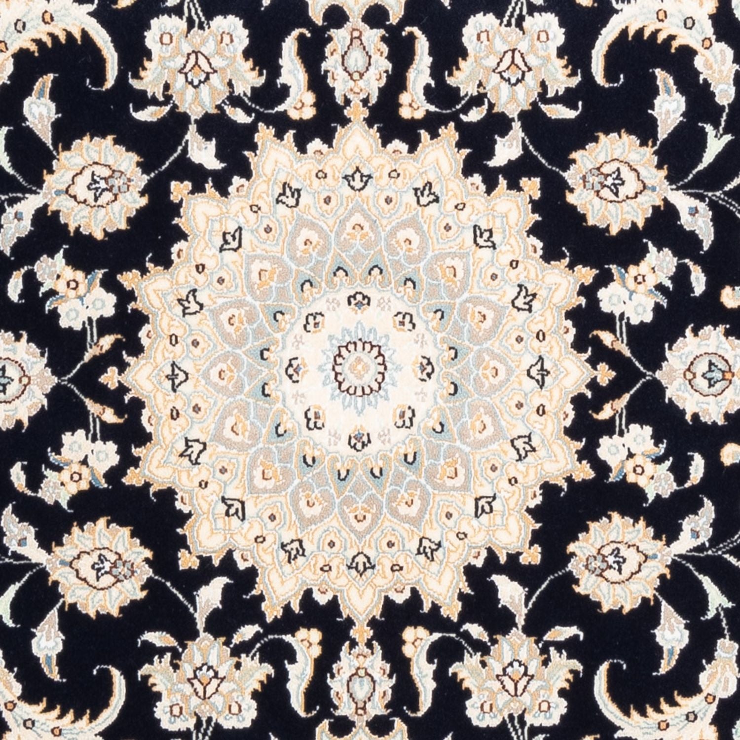 Perserteppich - Nain - Premium - 154 x 104 cm - dunkelblau