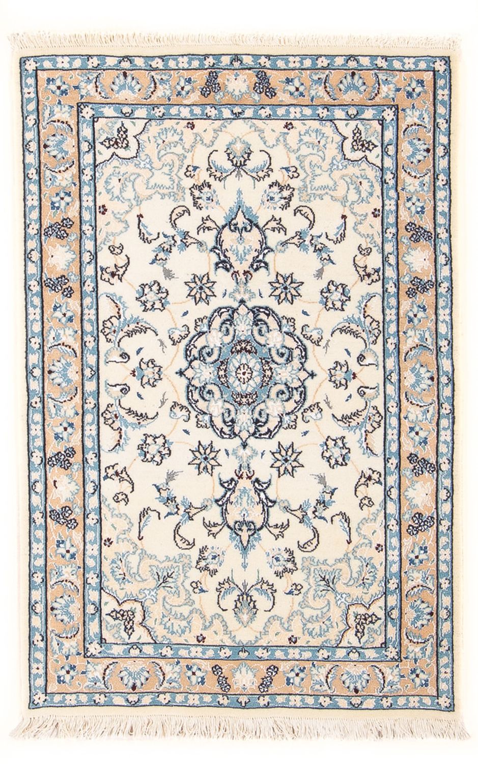 Perserteppich - Nain - Premium - 110 x 66 cm - creme