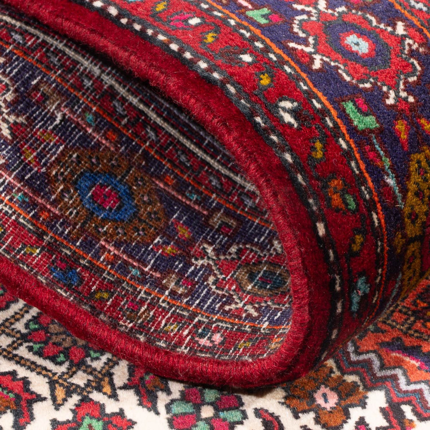 Perserteppich - Nomadic - 127 x 83 cm - rot