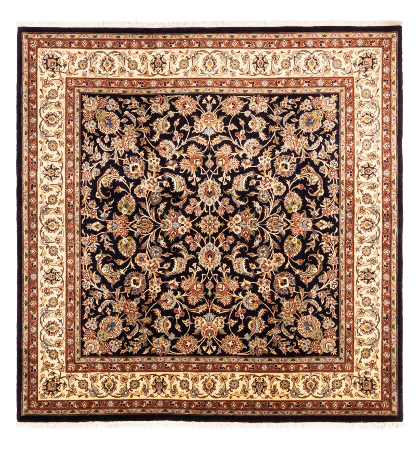 Perserteppich - Classic quadratisch  - 217 x 196 cm - dunkelbeige