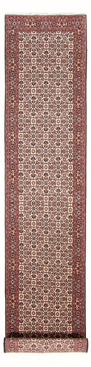 Läufer Perser - Bidjar - 397 x 85 cm - creme