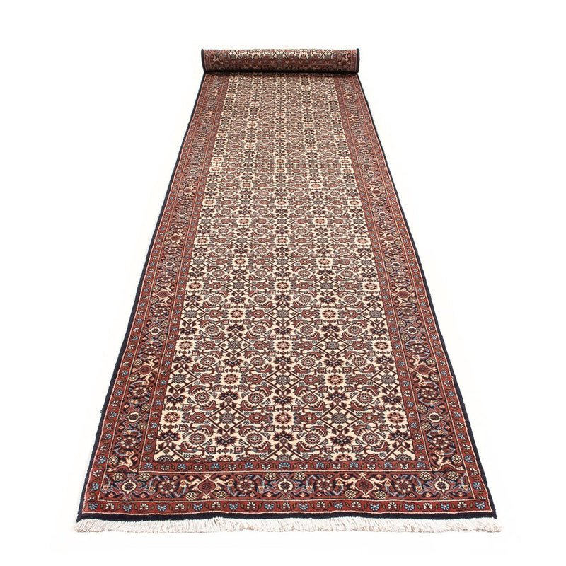Läufer Perser - Bidjar - 397 x 85 cm - creme