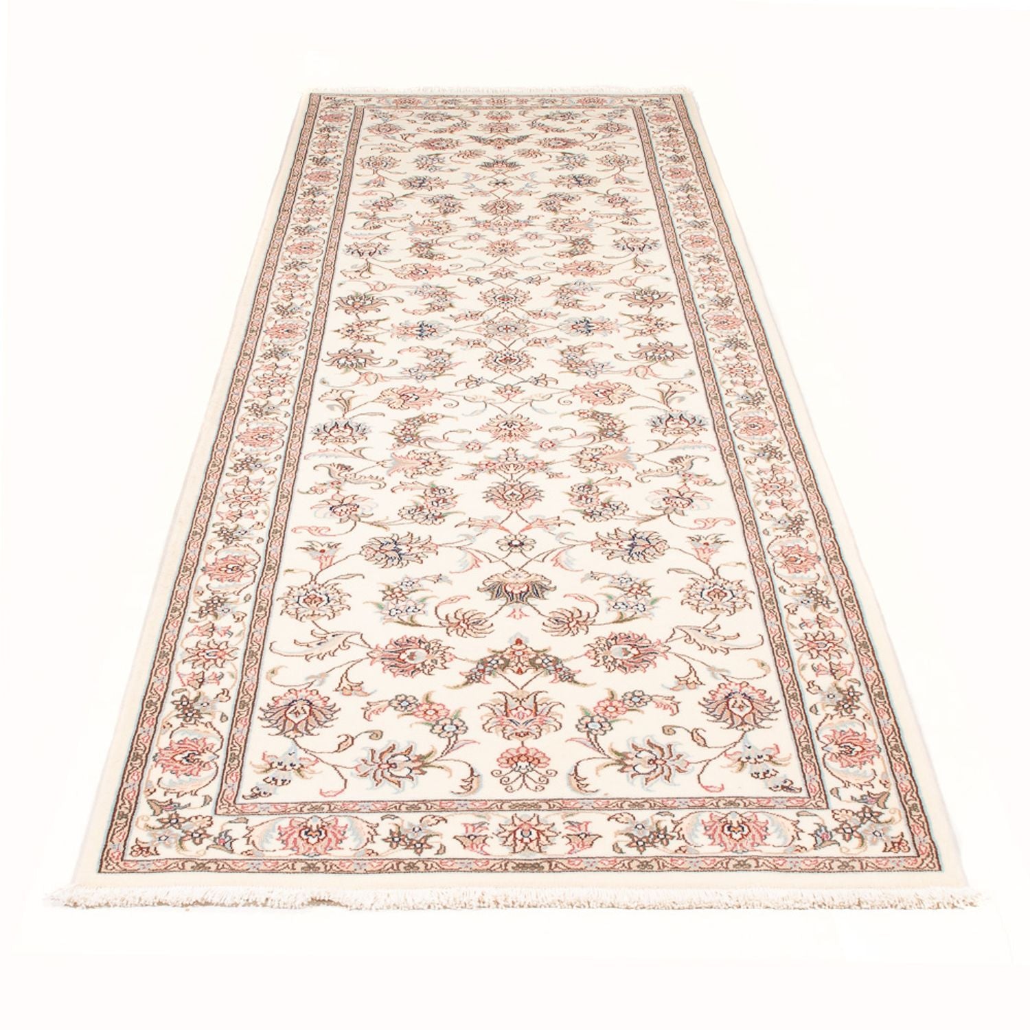 Läufer Perser - Täbriz - Royal - 298 x 91 cm - creme