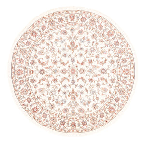 Perserteppich - Täbriz rund  - 153 x 150 cm - creme