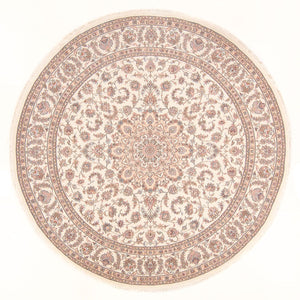 Perserteppich - Täbriz - Royal rund  - 250 x 250 cm - creme