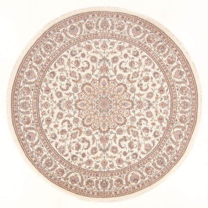 Perserteppich - Täbriz - Royal rund  - 250 x 250 cm - creme