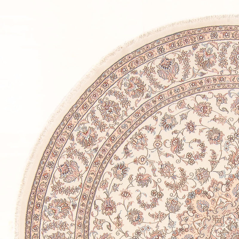 Perserteppich - Täbriz - Royal rund  - 250 x 250 cm - creme