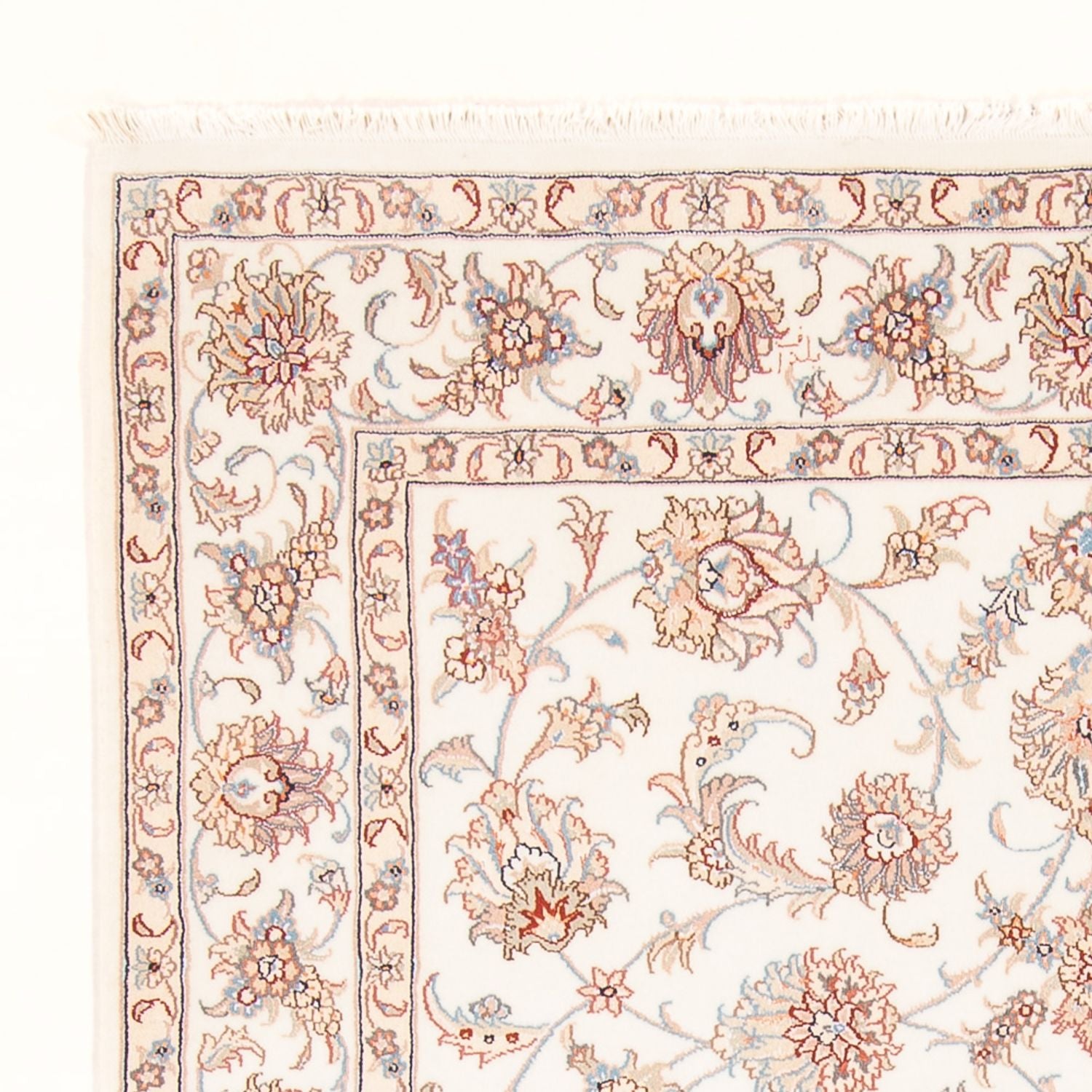 Perserteppich - Täbriz - Royal - 201 x 150 cm - creme
