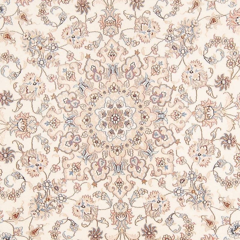 Perserteppich - Täbriz - Royal rund  - 197 x 194 cm - creme