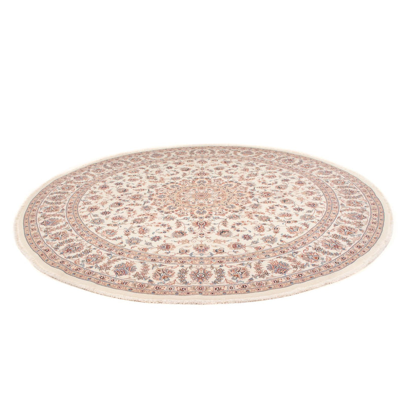 Perserteppich - Täbriz - Royal rund  - 250 x 250 cm - creme