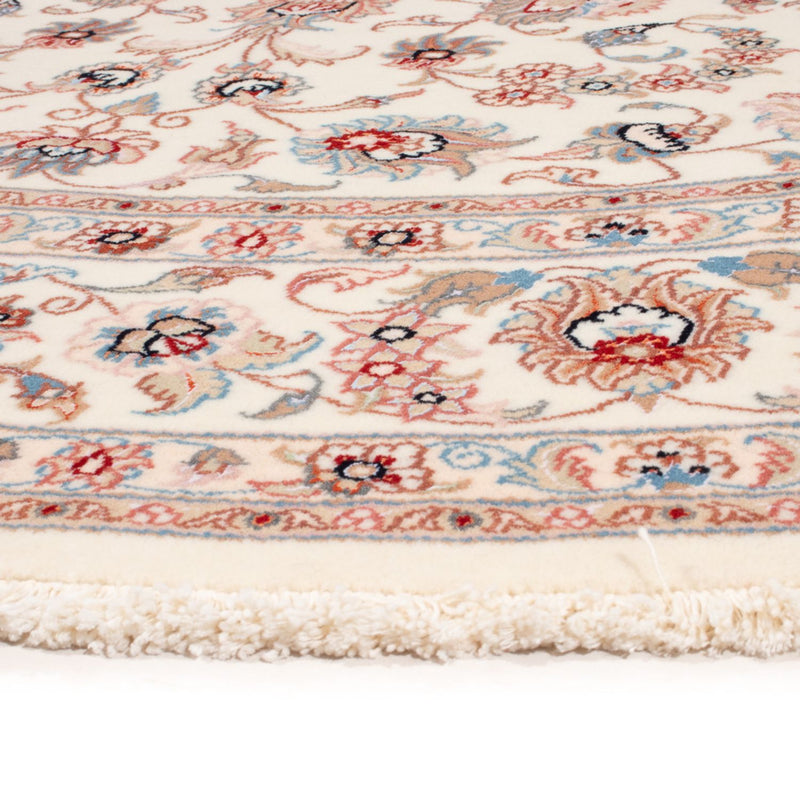 Perserteppich - Täbriz - Royal rund  - 200 x 200 cm - creme