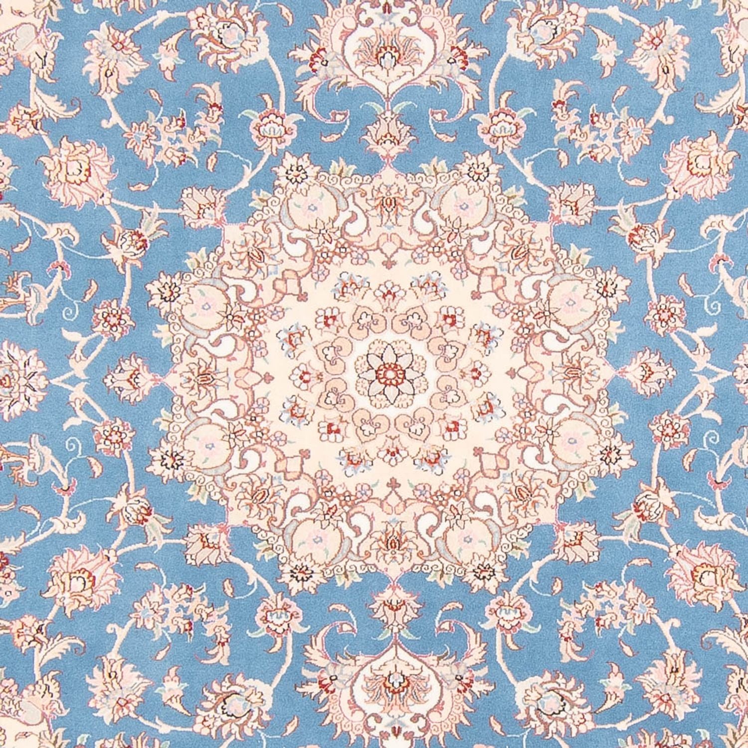 Perserteppich - Täbriz - Royal - 253 x 197 cm - hellblau