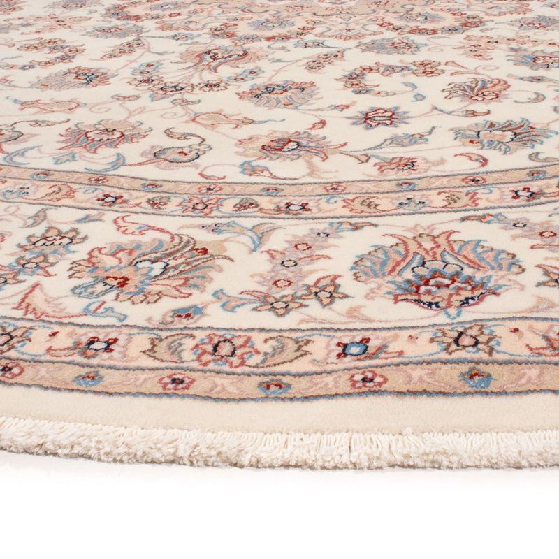 Perserteppich - Täbriz - Royal rund  - 248 x 248 cm - creme