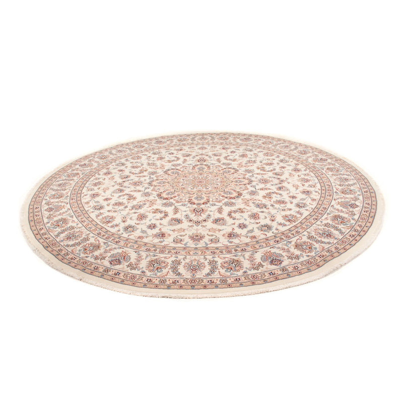 Perserteppich - Täbriz - Royal rund  - 248 x 248 cm - creme