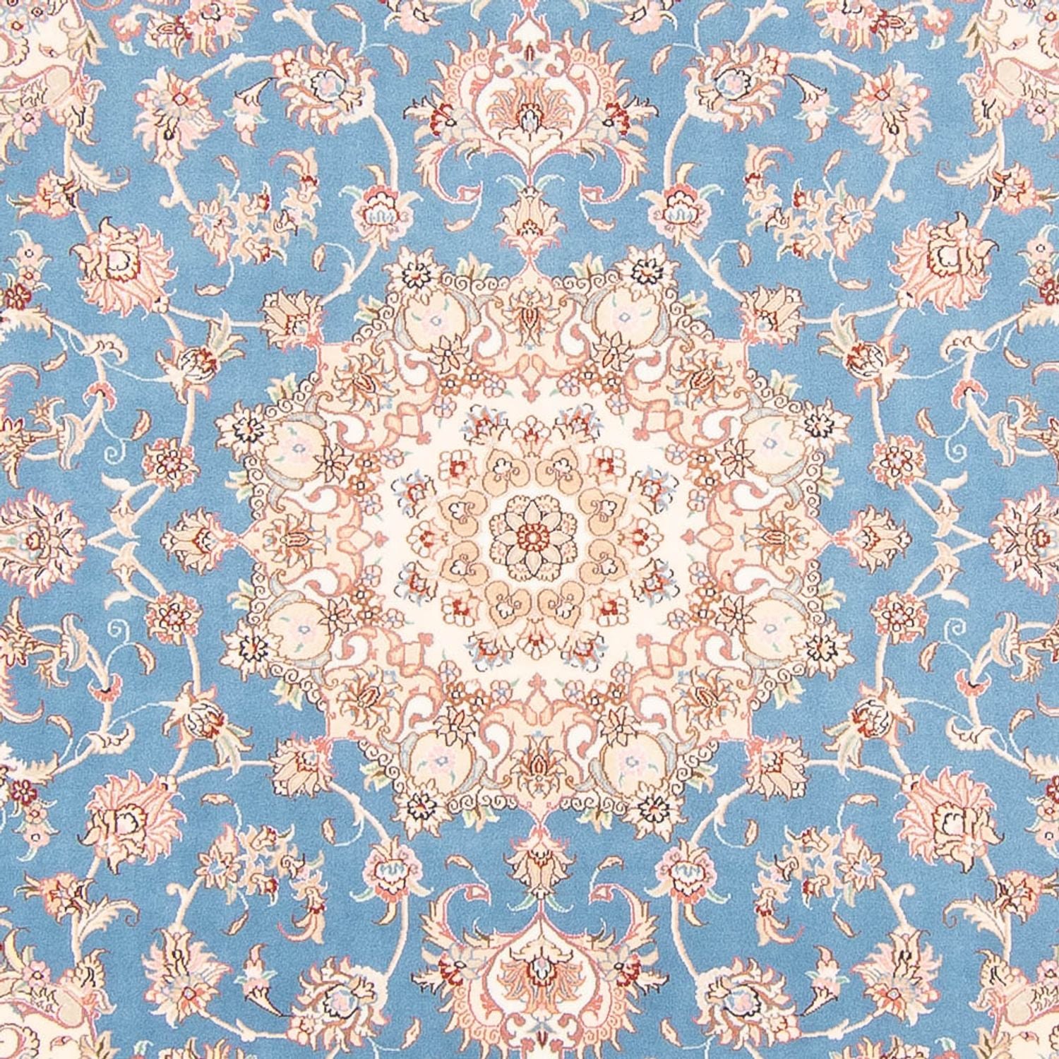 Perserteppich - Täbriz - Royal - 251 x 200 cm - hellblau