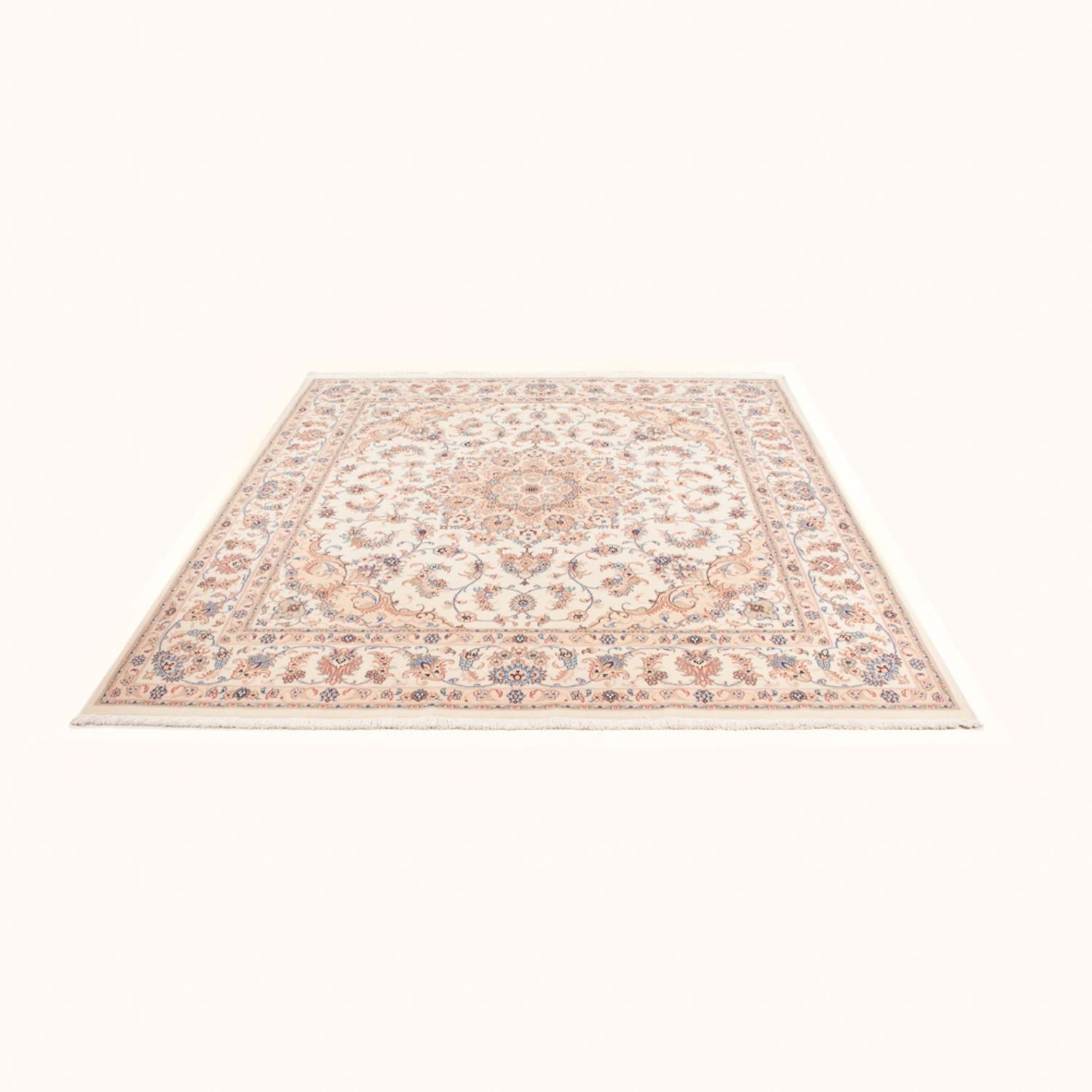 Perserteppich - Täbriz - Royal quadratisch  - 211 x 198 cm - creme