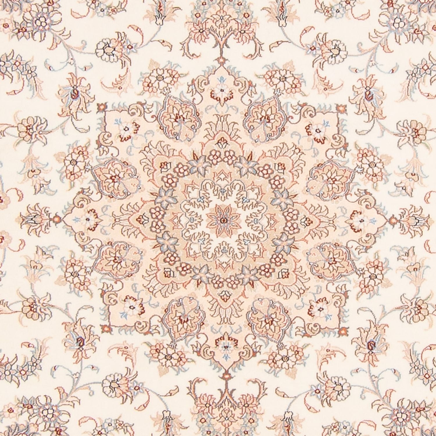 Perserteppich - Täbriz - Royal quadratisch  - 208 x 197 cm - creme