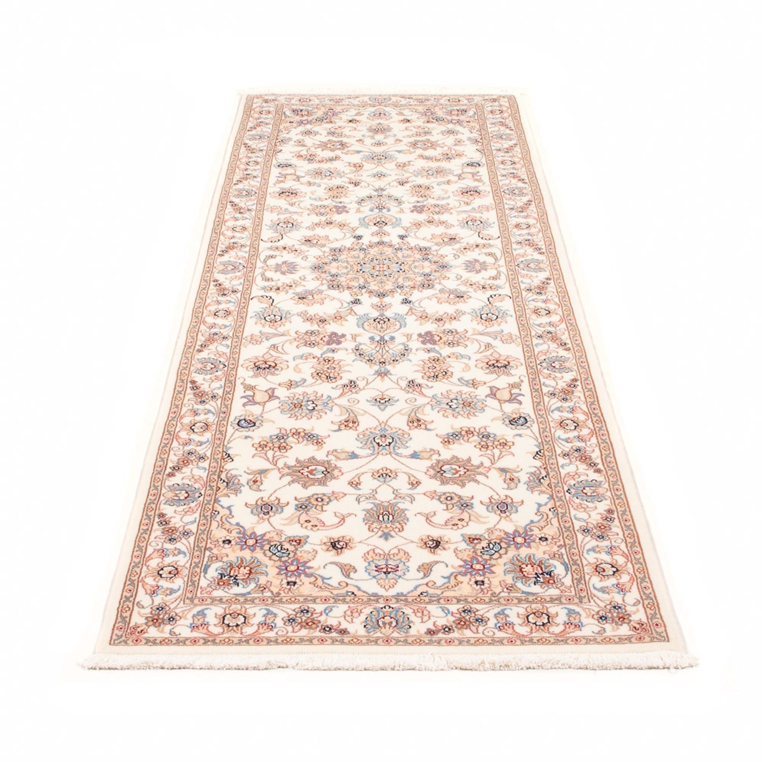 Läufer Perser - Täbriz - Royal - 254 x 81 cm - creme