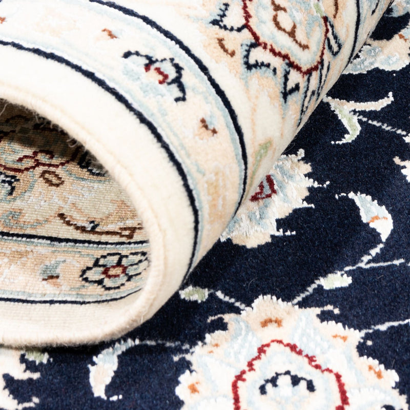 Perserteppich - Nain - Premium - 176 x 119 cm - dunkelblau