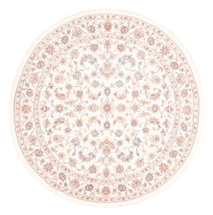Perserteppich - Täbriz rund  - 152 x 146 cm - creme