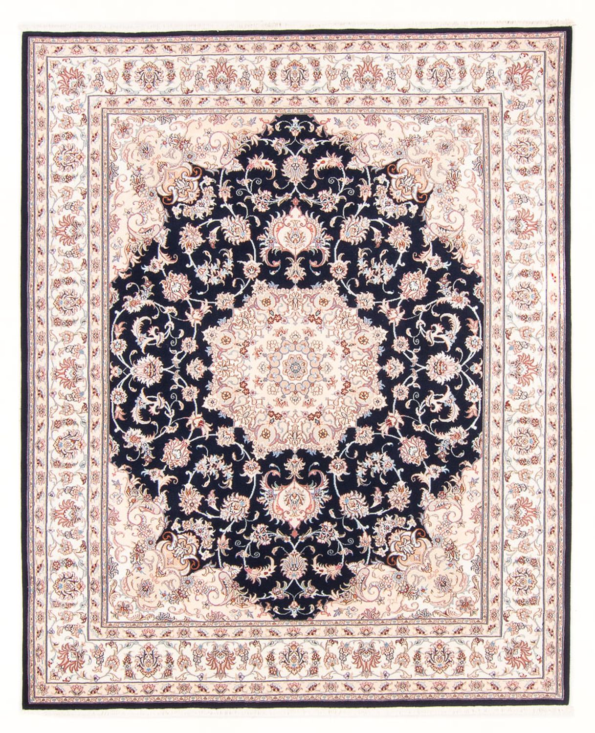 Perserteppich - Täbriz - Royal - 250 x 198 cm - dunkelblau