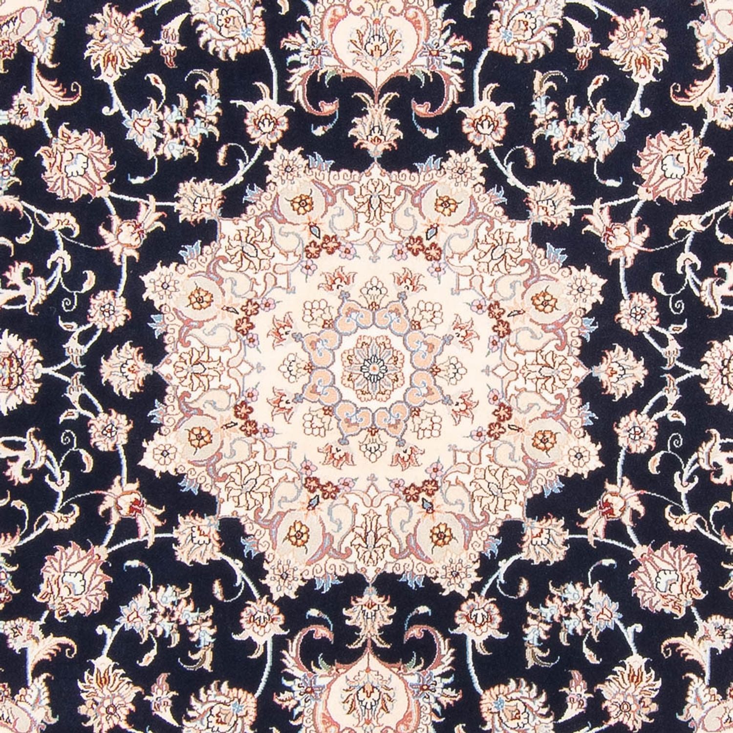 Perserteppich - Täbriz - Royal - 250 x 198 cm - dunkelblau