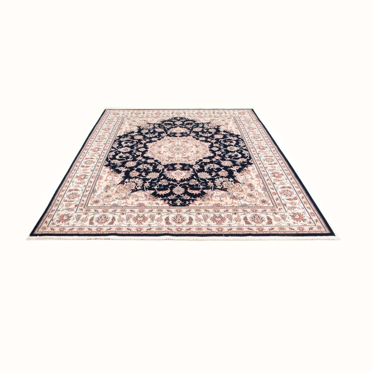 Perserteppich - Täbriz - Royal - 250 x 198 cm - dunkelblau