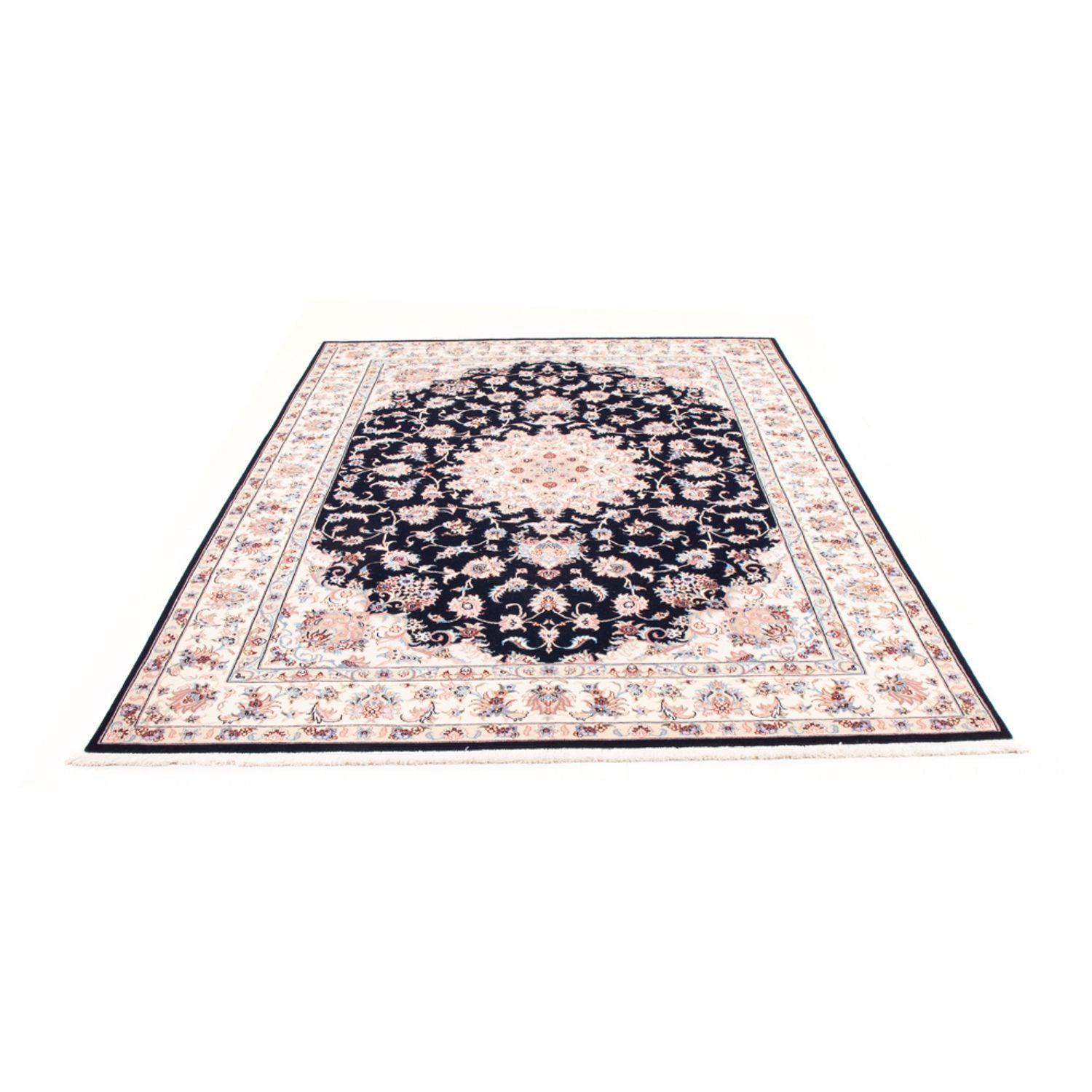 Perserteppich - Täbriz - Royal - 234 x 168 cm - dunkelblau