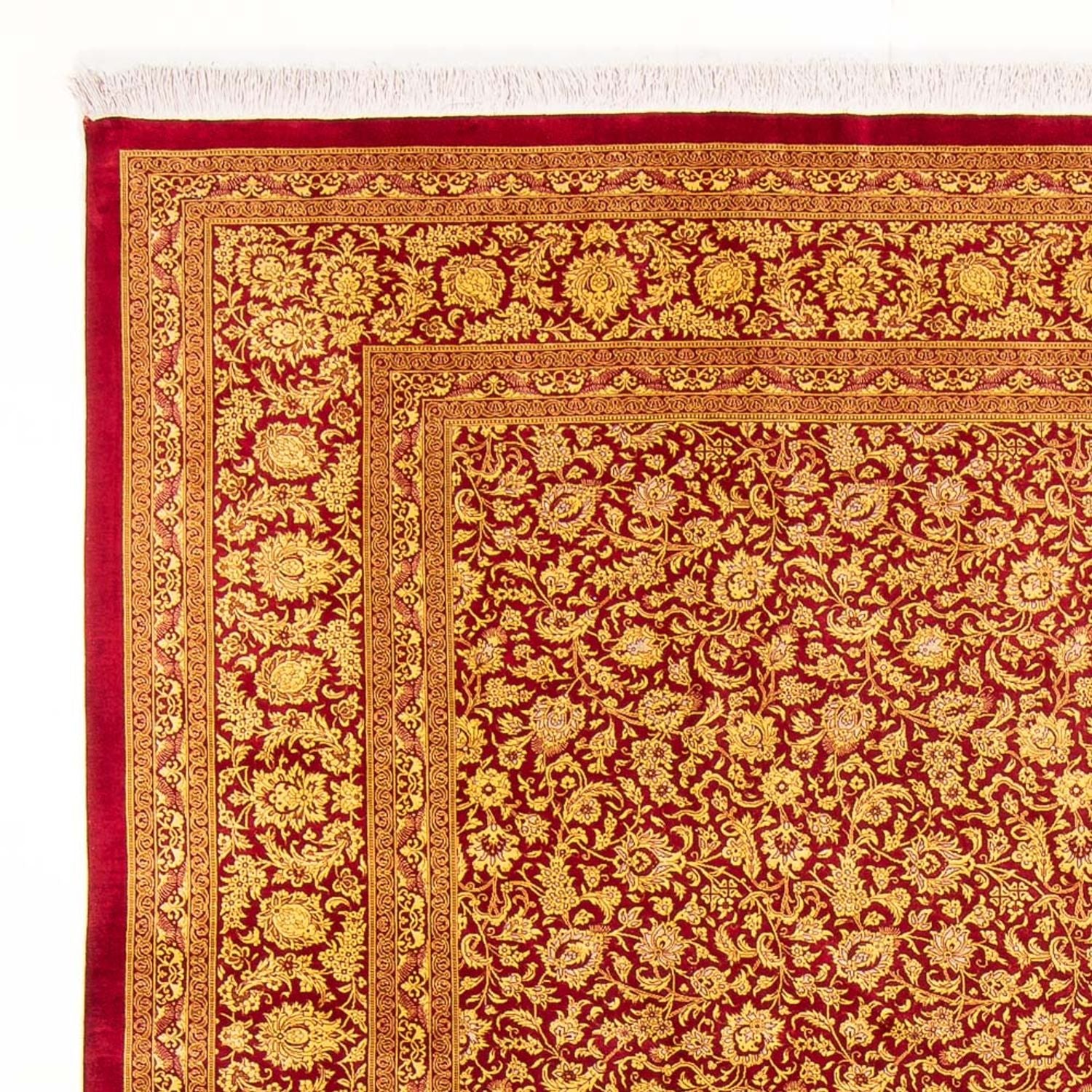 Seidenteppich - Ghom Seide - Premium - 300 x 205 cm - orange