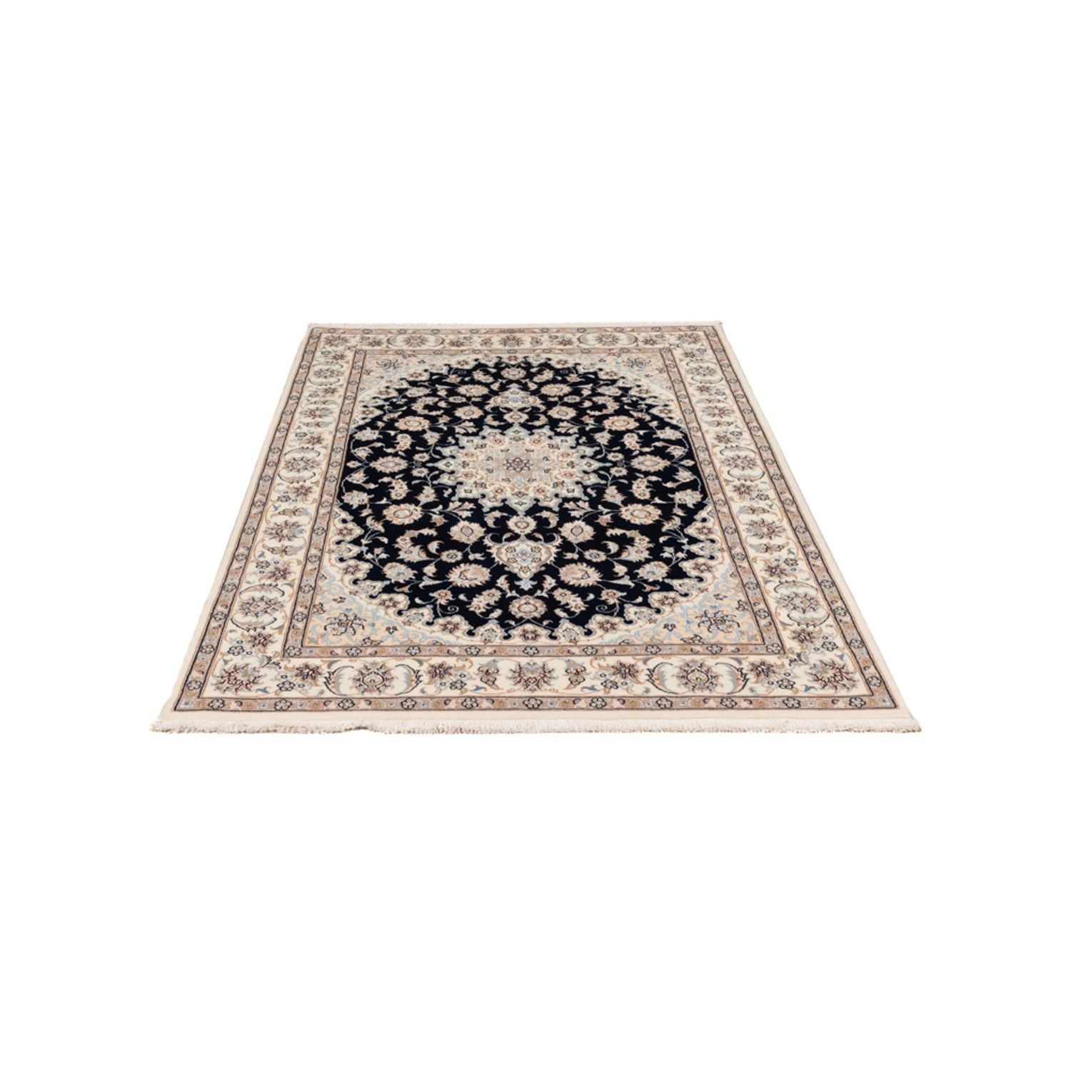 Perserteppich - Nain - Premium - 180 x 120 cm - dunkelblau