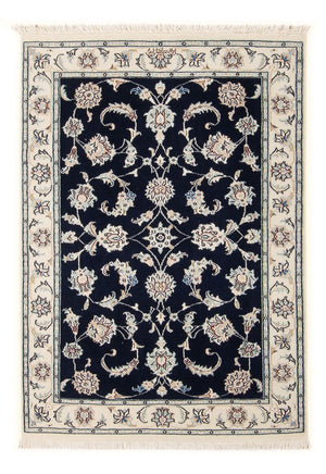 Perserteppich - Nain - Premium - 116 x 80 cm - dunkelblau
