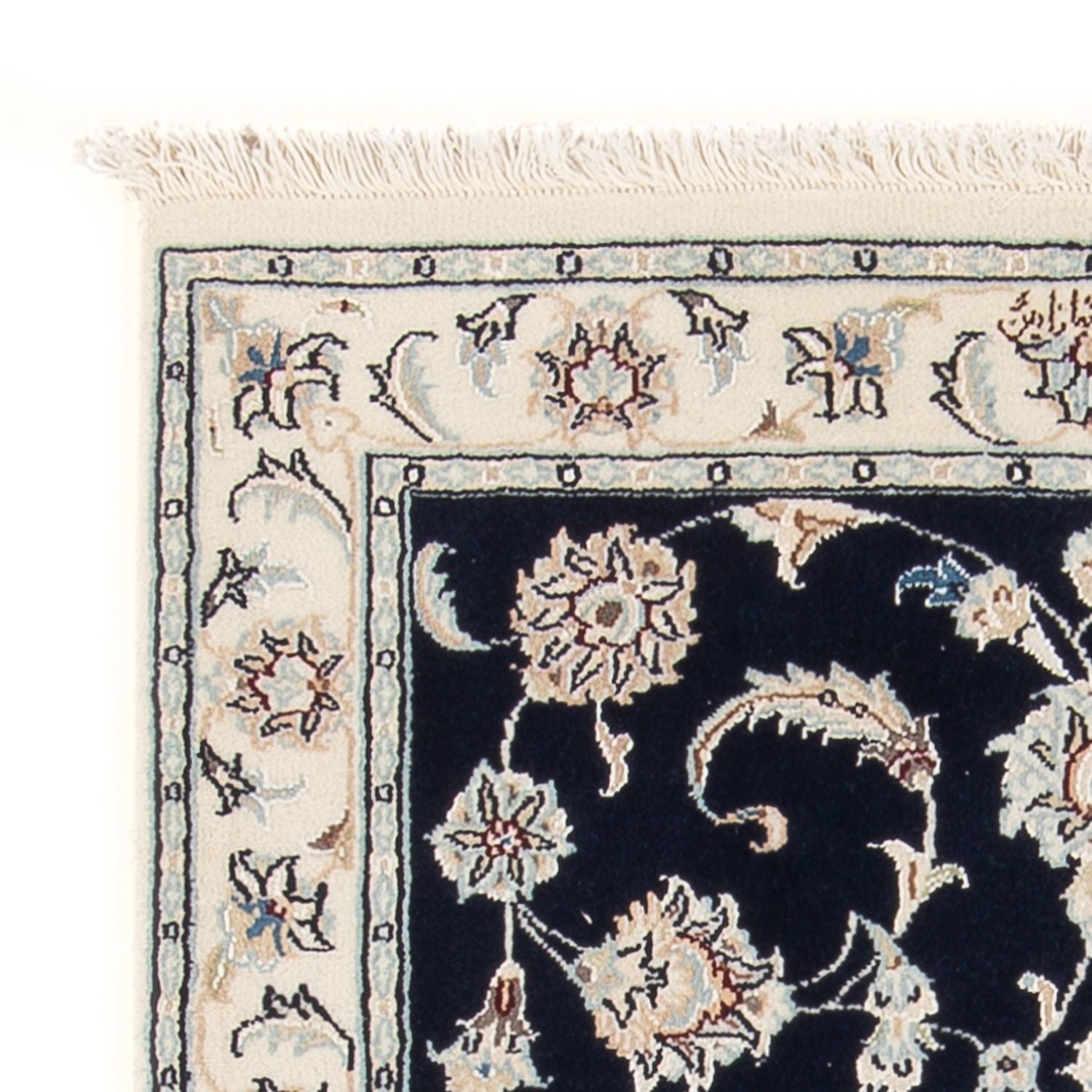 Perserteppich - Nain - Premium - 116 x 80 cm - dunkelblau