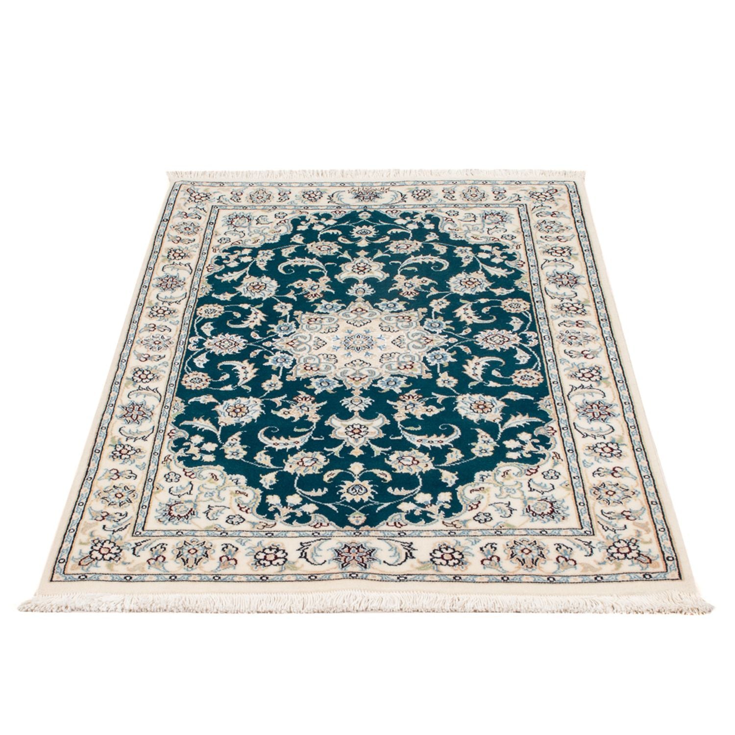 Perserteppich - Nain - Premium - 120 x 83 cm - grün