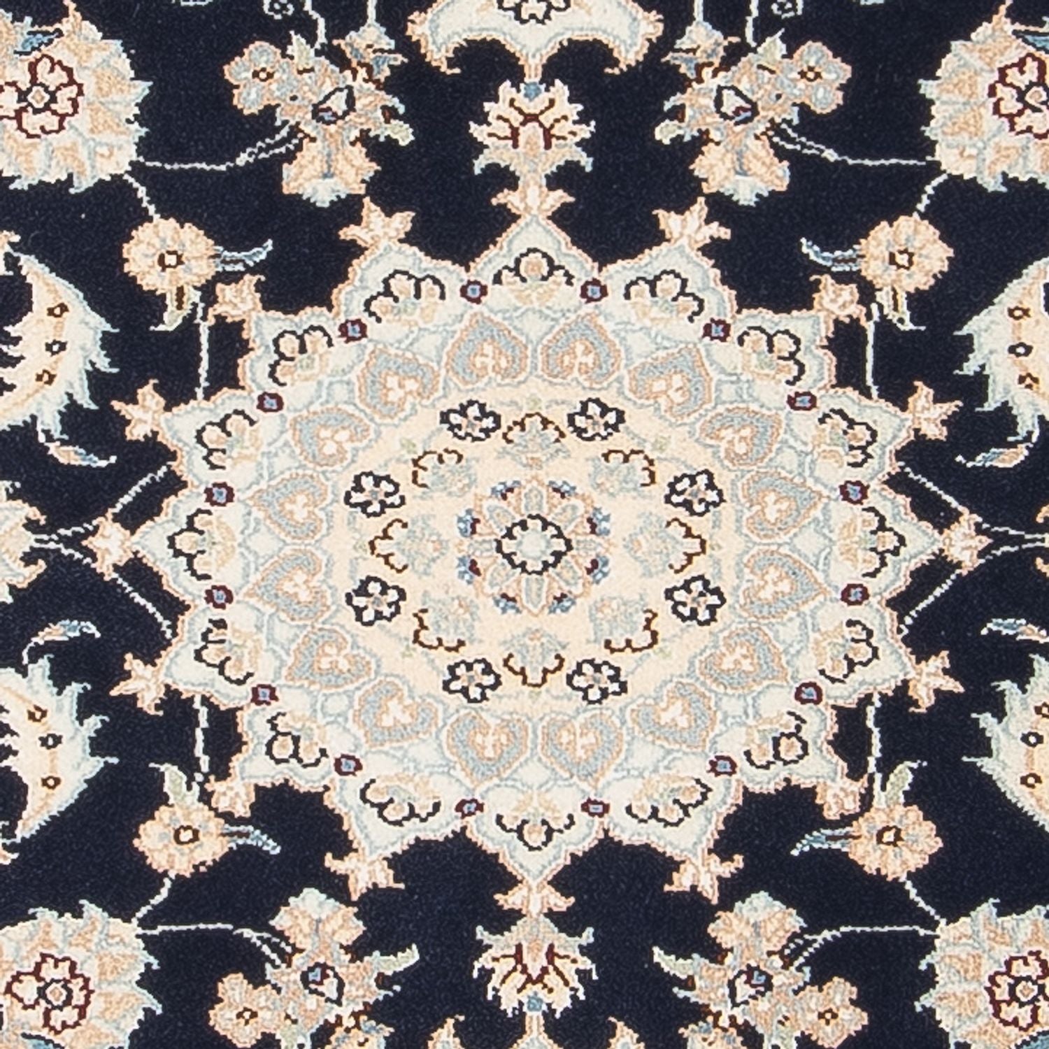 Perserteppich - Nain - Premium - 120 x 80 cm - dunkelblau