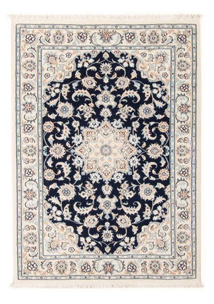 Perserteppich - Nain - Premium - 117 x 78 cm - dunkelblau